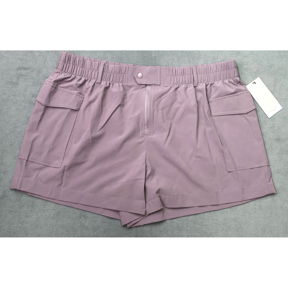 Avia Cargo Shorts Womens XXL 20 Purple Ripstop Hiking Utility Active
